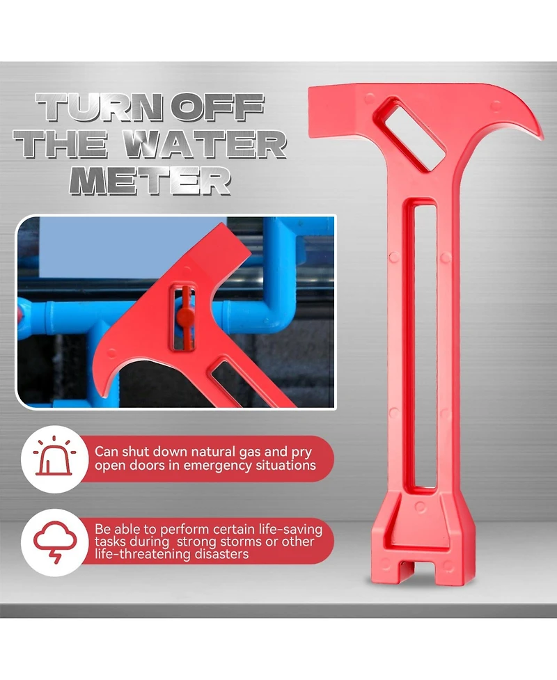 Xdovet Emergency Gas Water Shut Off Wrench