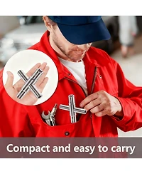 Xdovet 3 Pack 4 Way Sillcock Key Universal Hose Bib Wrench