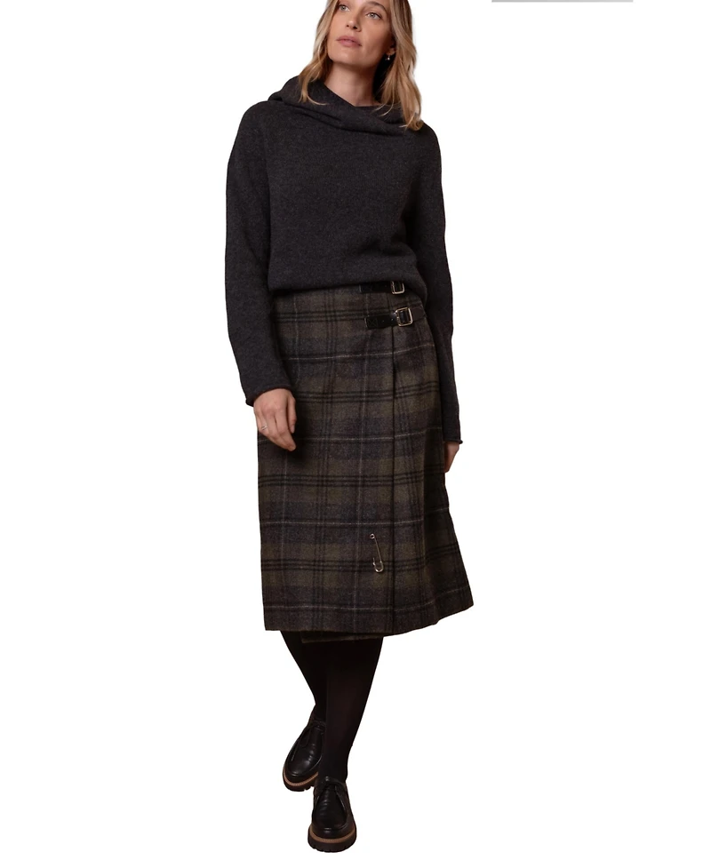 Celtic & Co. Women's Midi Celt Kilt Plaid Skirt