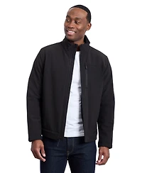 Calvin Klein Men's Sherpa Lined Softshell Stand Collar Jacket