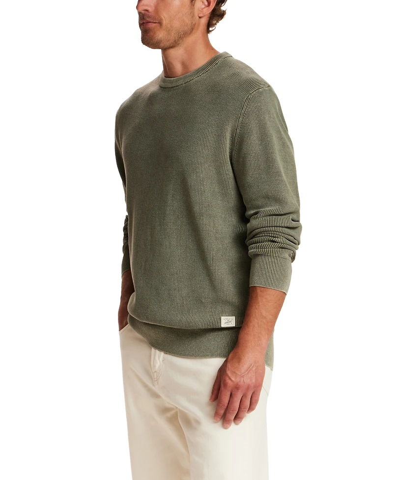 Weatherproof Vintage Men's Rib Knit Stonewash Sweater