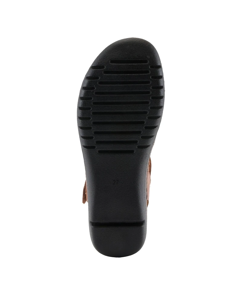 Spring Step Women's Azmira Mary Jane with Laser-Cut Detail Sandals