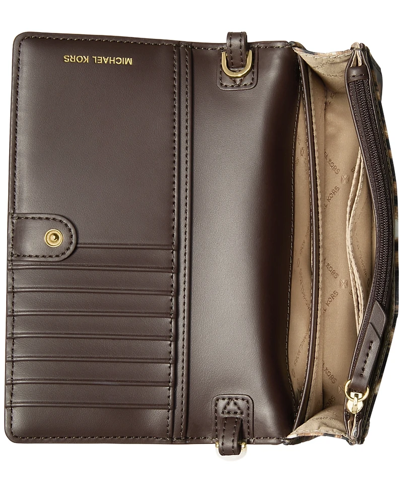 Michael Kors Jet Set Mini Phone Webbing Crossbody Bag