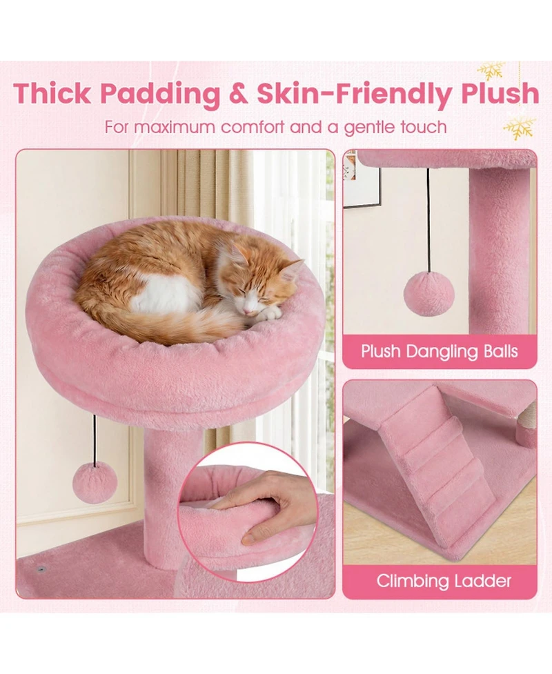 Sugift 52 in Tall Cat Tree Tower for Indoor Cats