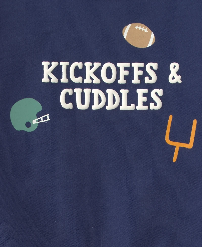 Carter's Baby Boys' Football Graphic French Terry Sweatshirt and Print Pants, 2-Piece Set
