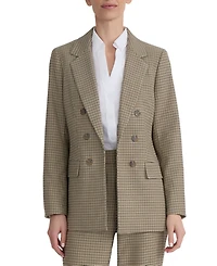Jones New York Women's Mini-Houndstooth Faux Double-Breasted Jacket