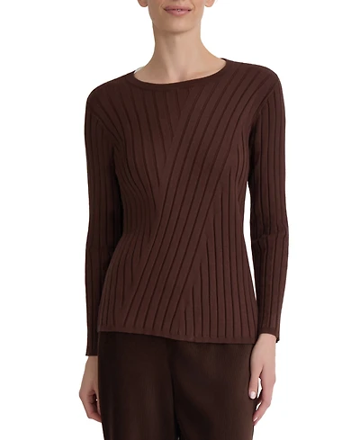 Jones New York Women's Crewneck Long-Sleeve T-Shirt