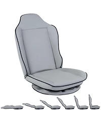 Sugift 360degree(s) Swivel Gaming Floor Chair with 5-Level Adjustable Backrest