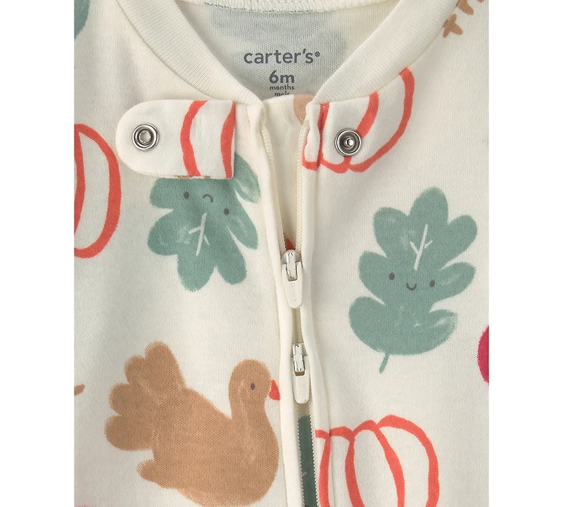 Carter's Baby Boys' and Baby Girls' Thanksgiving 2-Way Zip Sleep & Play