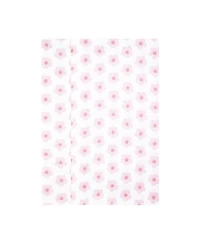 Hudson Baby Girl Cotton Poly Flannel Burp Cloths 7-Pack, Happy Strawberries