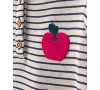 Carter's Toddler Girls' 2T-5T Striped Fleece Long-Sleeve Top and Pants, 2-Piece Set