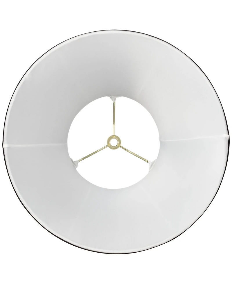 Springcrest Set of 2 Bell Lamp Shades Small 6" Top x 12" Bottom x 8.5" High x 9" Slant Spider Replacement Harp and Finial