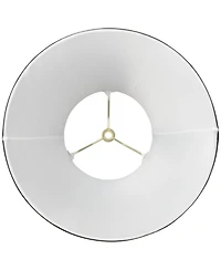 Springcrest Set of 2 Bell Lamp Shades Small 6" Top x 12" Bottom x 8.5" High x 9" Slant Spider Replacement Harp and Finial