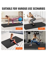 Hongge 8 x 6 ft Non Slip High Density Exercise Mat with Carry Bag