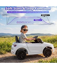 Hongge 12V Kids Ride-On Suv with Remote Control & Led Headlights, 66-Lb. Capacity, Ages 3-8