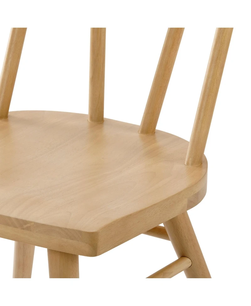 Plank+Beam Solid Wood Windsor Dining Chair Set of 4