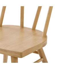 Plank+Beam Solid Wood Windsor Dining Chair Set of 4