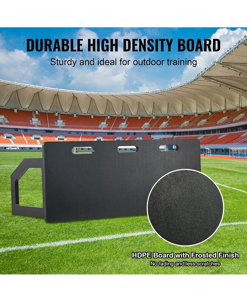 Hongge 40 x 16 in Hdpe Soccer Rebounder Board with Dual Rebound Angles
