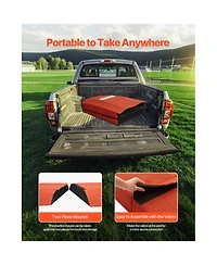 Hongge 127 in Portable Baseball Pitching Mound with Rubber Plate