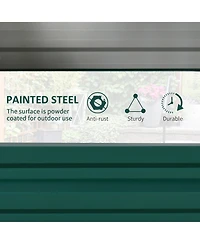 4' x 2' Raised Steel Garden Planter Bed for Vegetables, Herbs, Green