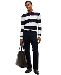 Tommy Hilfiger Men's Striped Classic Rugby Polo Shirt