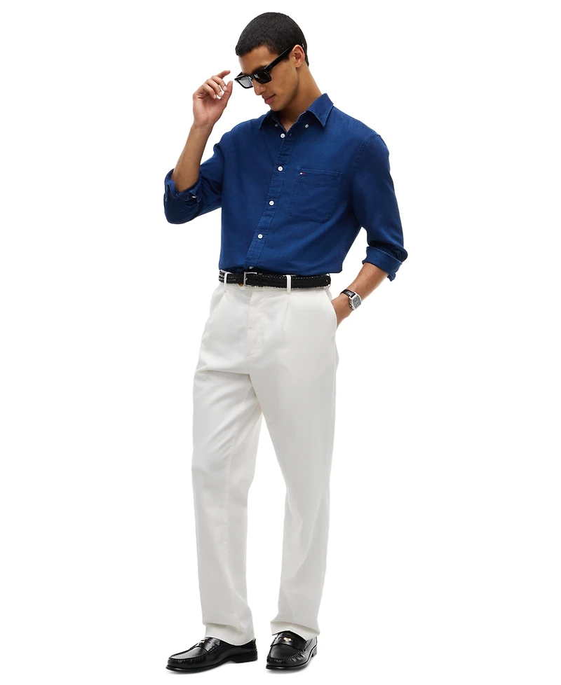 Tommy Hilfiger Men's Chambray Regular-Fit Shirt