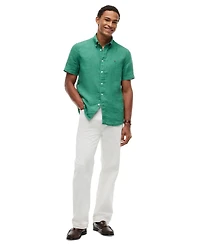 Tommy Hilfiger Men's Regular-Fit Linen Short-Sleeve Shirt