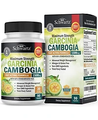 BioSchwartz Garcinia Cambogia Supplement with 95% Hca, Potassium and Calcium, 90 Capsules