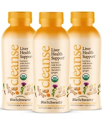BioSchwartz Liver Support Supplement with Turmeric, Ginger, Milk Thistle, Artichoke and Dandelion, Citrus Flavor, 16 fl oz (3-Pack)