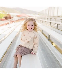 Sweet Wink Baby Girls Football Trellis Sweater