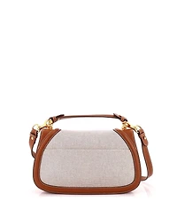 Pre-Owned Gucci Medium Blondie Nm Top Handle Bag Canvas with Leather