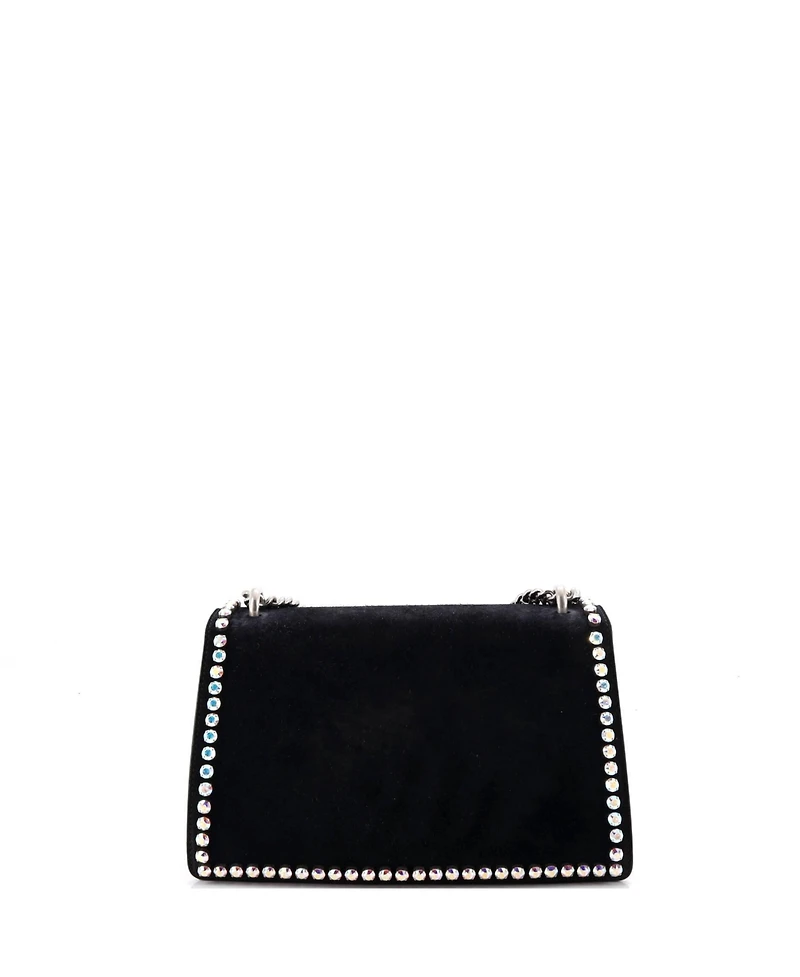 Pre-Owned Gucci Small Dionysus Bag Crystal Embellished Suede