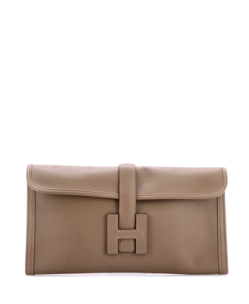 Pre-Owned HERMES 29 Jige Elan Clutch Evercolor