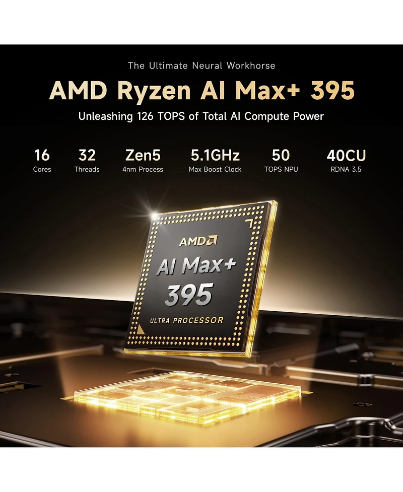 Nimo Nimo Axis Amd Ryzen Ai Max+ 395 128GB LPDDR5x 16" 165Hz Laptop