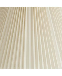 Springcrest Eggshell Pleated Large Empire Lamp Shade 9" Top x 17" Bottom x 11.75" High x 12.25" Slant (Spider) Replacement with Ha