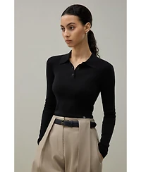 Lilysilk Women's Silk-Cashmere Polo