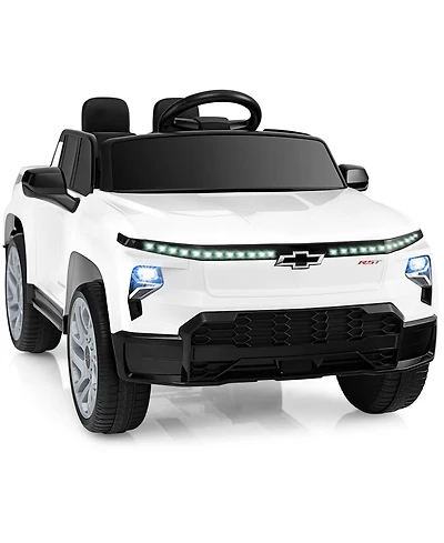 Sugift 12V Ride-On Truck with Remote Control, Led Lights & Rear Storage, Ages 3-8