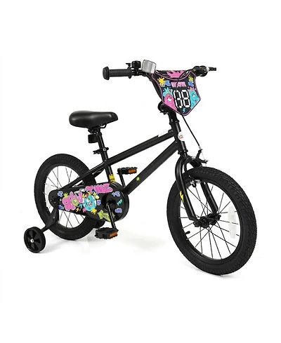 Sugift 16-Inch Kids' Bike with Training Wheels, Ages 4-7