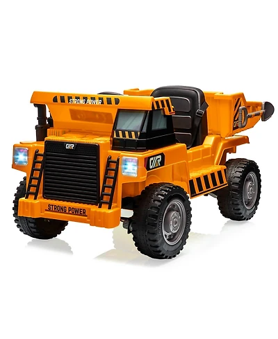 homfan Remote-Control Electric-Lifting Ride On Dump Truck, 66 lb Weight Capacity, Ages 3-8