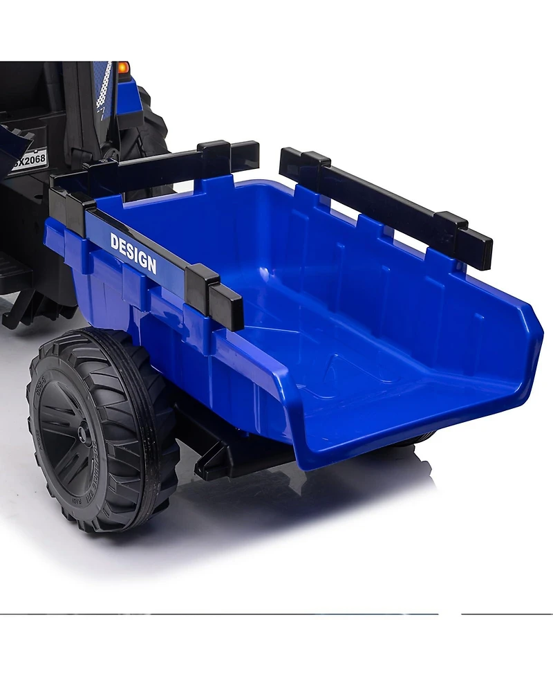 homfan 3 in 1 Ride On Tractor Toy Car 24V Remote Control, 66 lb. Capacity, Ages 3–8
