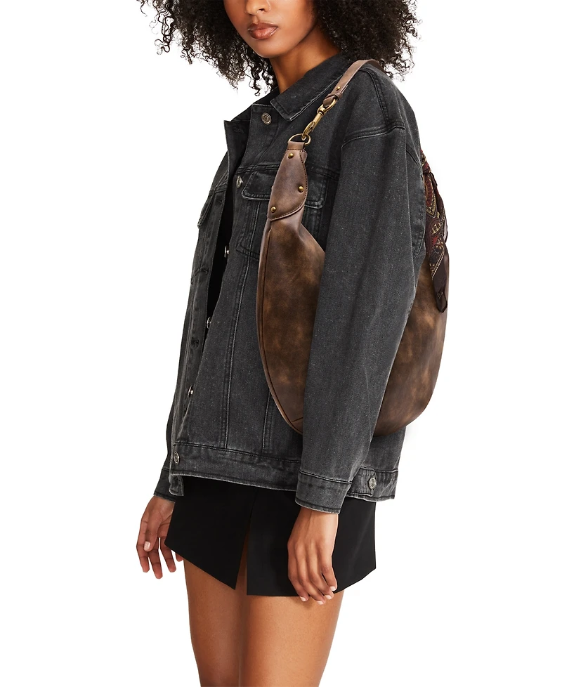 Steve Madden Olga Polyurethane Small Hobo Handbag