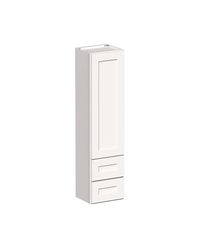 Boyel Living Counter Linen Cabinet, Kitchen Cabinet with Solid Wood Frame, Soft-Close Hinges, Low-voc, Uv Finish