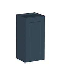 Boyel Living 15"x30" Standard Wall Cabinet (1 Door 2 Shelves), Kitchen with Solid Wood Frame, Soft-Close Hinge