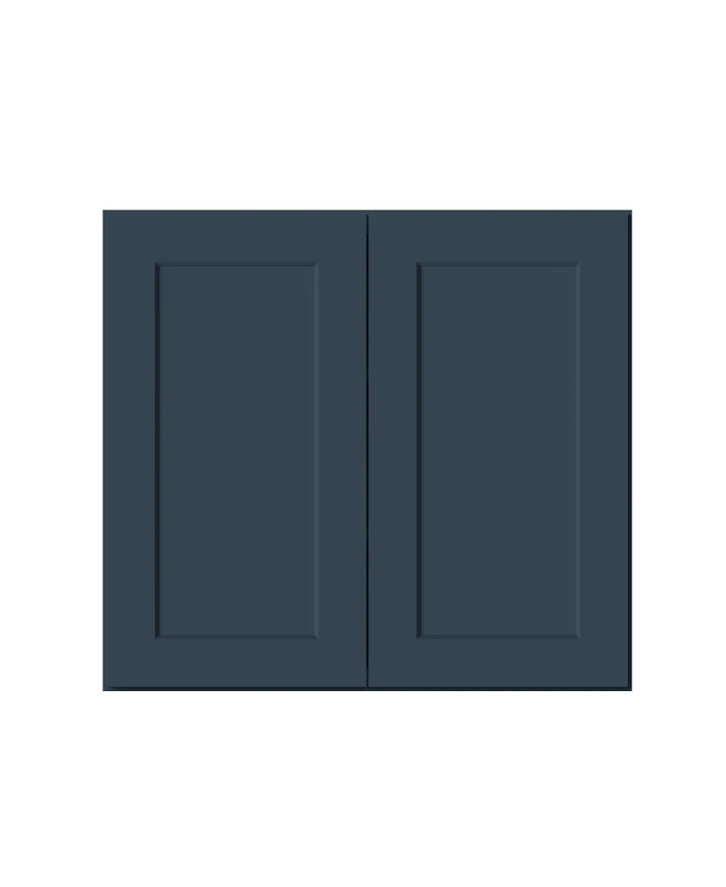 Boyel Living W33" Dove Grey Wall Cabinet with Full Overlay Hdf Door for Custom Kitchen or Bathroom