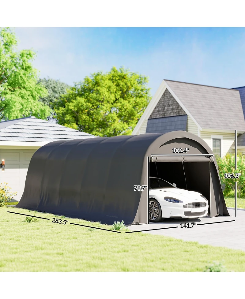 Outsunny Heavy Duty Carport, UPF50+ Portable Garage