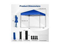 Boyel Living 10 X Feet Pop up Canopy Tent With Portable Carrying Bag And 8 Stakes