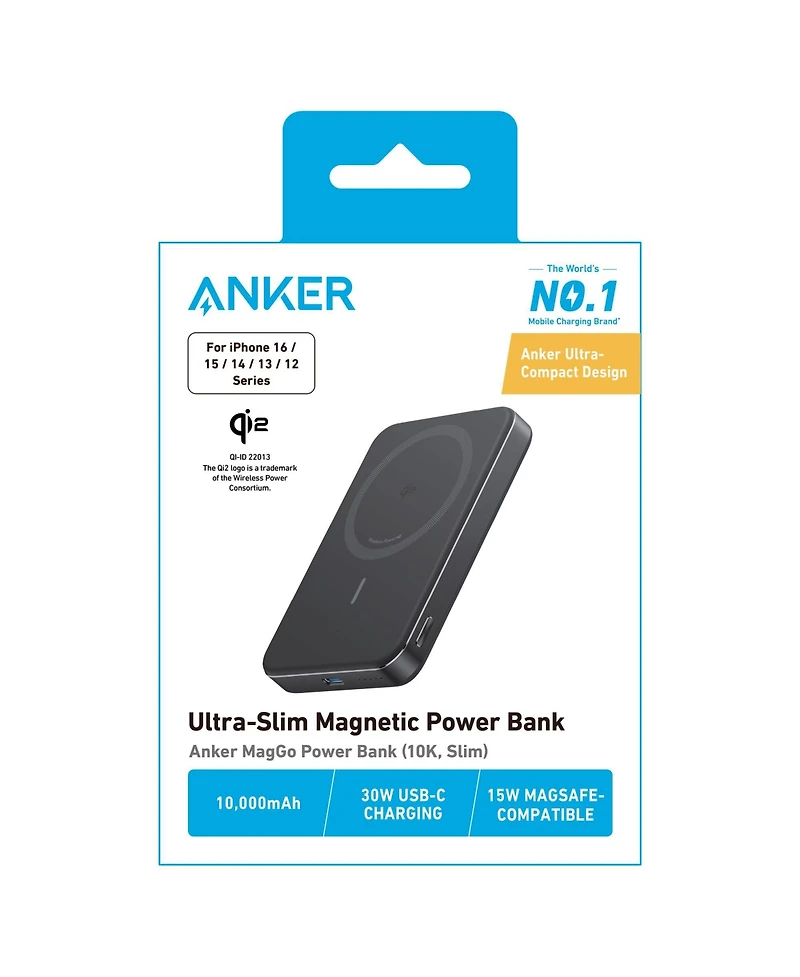 Anker MagGo Ultra-Slim Magnetic Wireless Power Bank 10,000 mAh