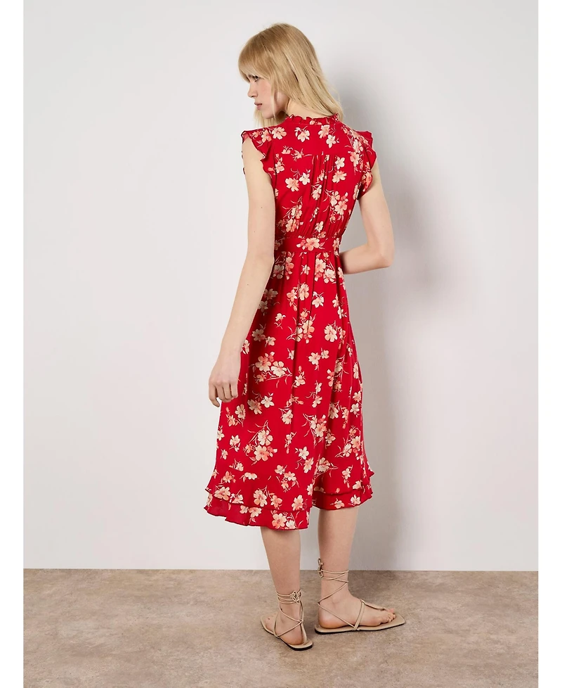 Apricot Women's Rock Cress Floral Ditsy Midi Dress