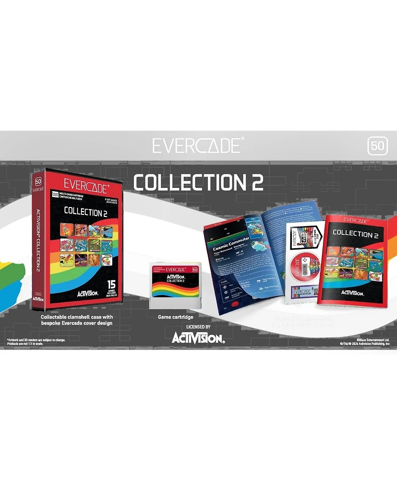 Blaze Entertainment Evercade Activision Collection 2: 15 Legendary 8-Bit Games, Collectible Physical Edition for Evercade and Super Pocket