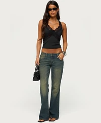 Edikted Women's Alli Lace V-Neck Sleeveless Tank Top